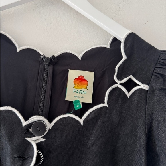 FARM RIO Black Short Sleeve Lenzing Maxi Dress XS - Picture 9 of 10